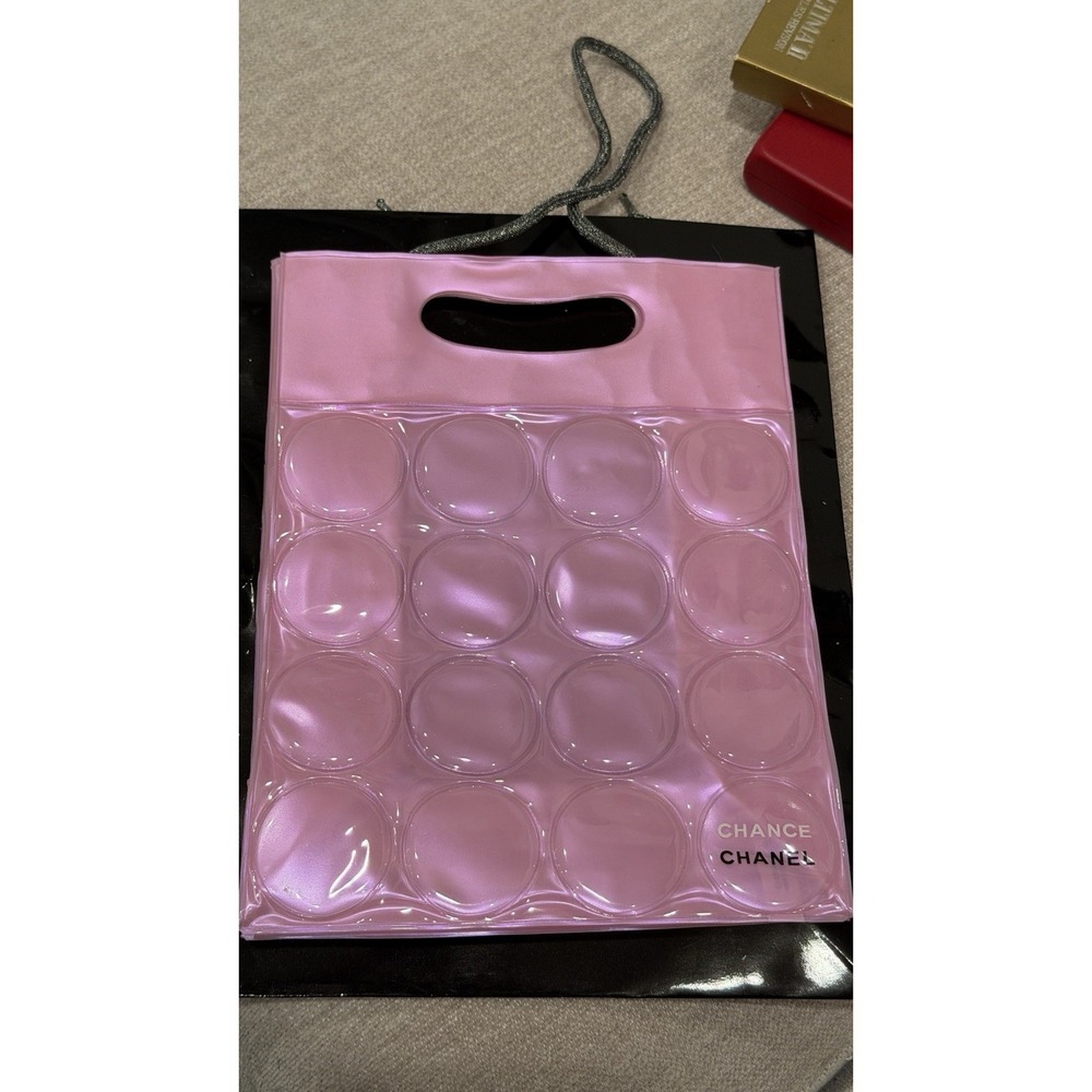 CHANEL Chance Pink Bubble Tote Bag Shopping Gift Bag PVC Handbag - Picture 5 of 5